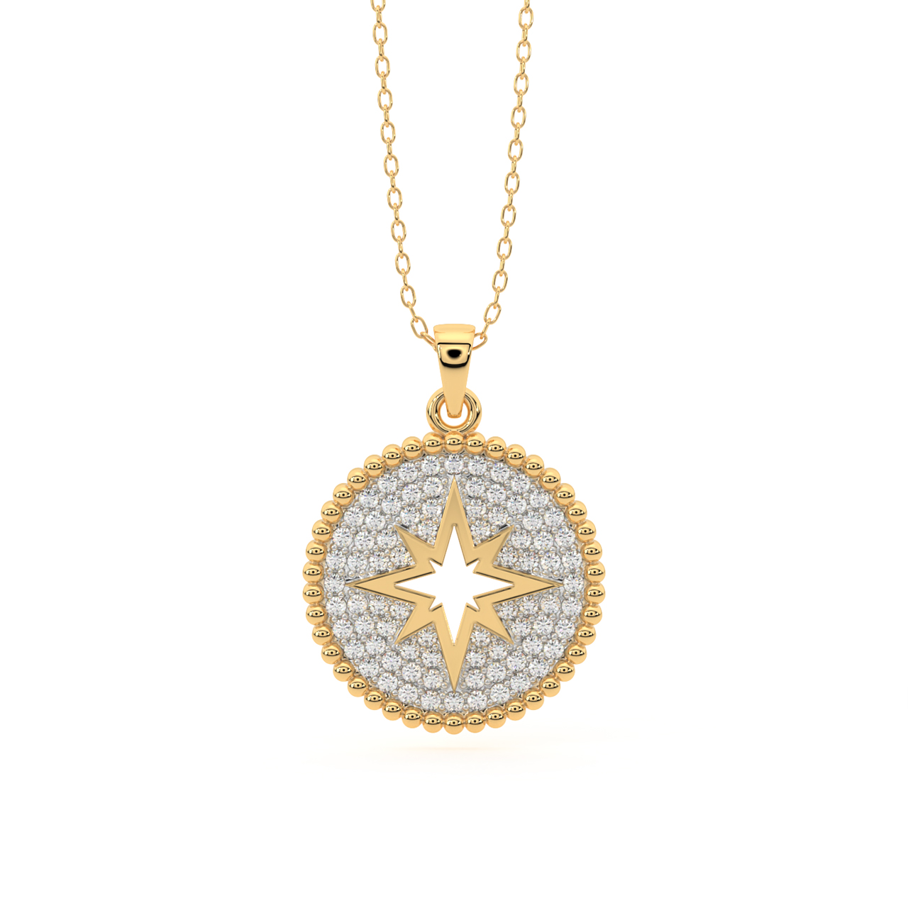 Star Shine Diamond Pendant